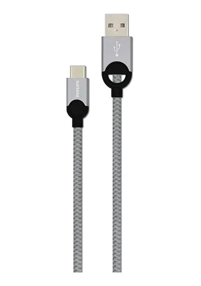 Philips Uyumlu 5A 100W UsbA to Type-C Örgülü 1.2M Hızlı Şarj Kablosu + ScHitec 3.0 OTG Dönüştürücü  Adaptör