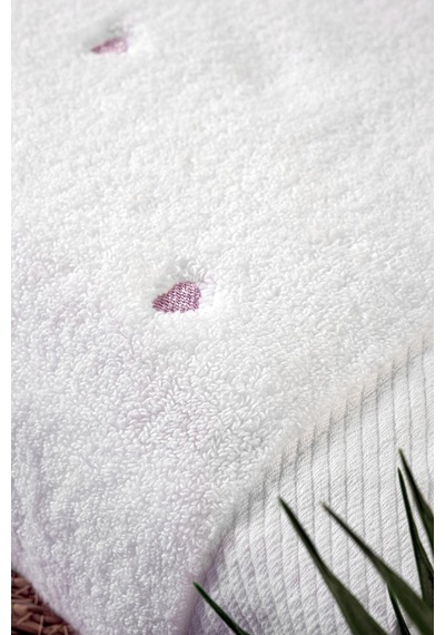 Varol Love Serisi Nakışlı Micro Cotton Banyo Havlu Seti Lila-standart Lila