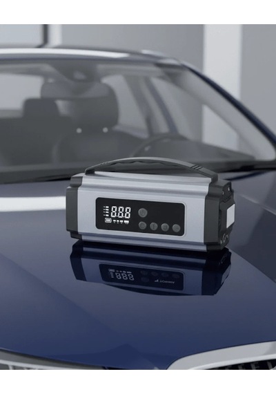 Lb Taşınabilir Akü Takviye Cihazı Dijital Hava Kompresörü Powerbank Ve Led Fener Bir Arada