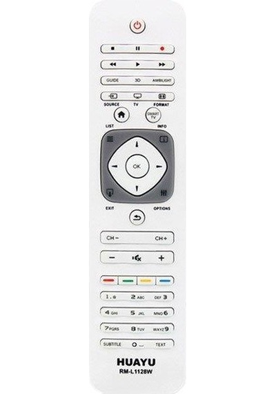 Philips Uyumlu Rm-1128W Beyaz Lcd-Led Kumandası
