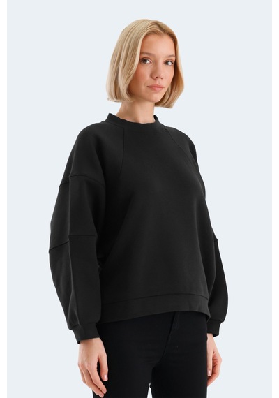 Slazenger Vıa 2 Li Set Kadın Sweatshırt Siyah - Petrol