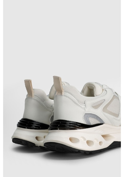 Lufian Vlad Erkek Deri Sneaker Ayakkabı Ekru Ekru 112230236100520 Ekru