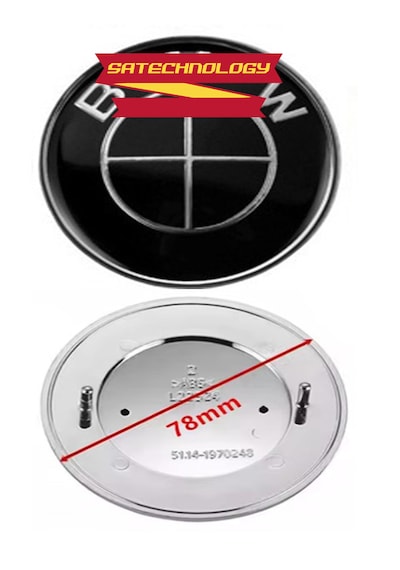 Bmw E39 Kasa Arka Bagaj Logo 78mm Fulsiyah-51148203864