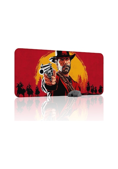 Red Dead Redemption 2 Dikişli Kauçuk Oyuncu Mousepad V2 - 90x40 Xxl Gaming Mouse Pad
