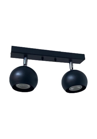 Rsylight Metal Modern Spor Siyah Mafsallı Led Spot Avize Günışığı Ampullü