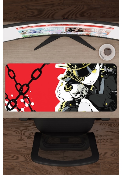 Persona 5 Kaymaz Dikişli Kauçuk Oyuncu Mousepad V5 - 70x30 Xl Gaming Mouse Pad Fare Altlığı