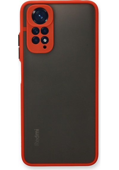 Gld-spt- Newface Xiaomi Redmi Note 11s Kılıf Montreal Silikon Kapak - Kırmızı