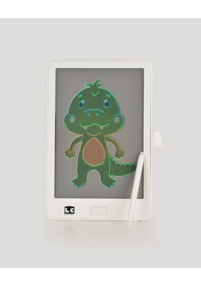 10 İnch Şeffaf Lcd Dijital 4 Adet Çizim Kartlı Tablet- Beyaz Beyaz