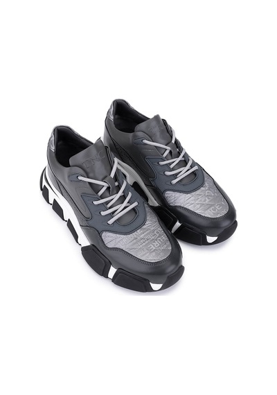 Tamer Tanca Erkek Hakiki Deri Gri Sneakers & Spor Ayakkabı 1145 12546-y Erk Ayk Y246 Grı Prst