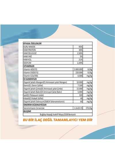 Diriliş Megasüt 25 Kg Yem Katkı