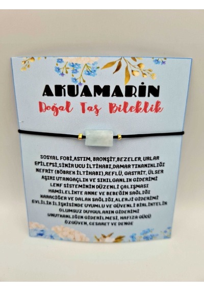 Gümüştel El Sanatları Sertifikalı Doğal Taş Akumarin Taşı Bileklik Çok Renkli