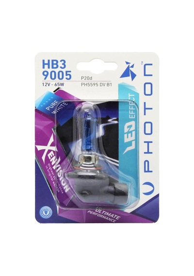 Ampul Hb3 9005 12v 65w Xen Vision Tekli Blister Beyaz Işık 6000k Pht Ph5595 Dv B1