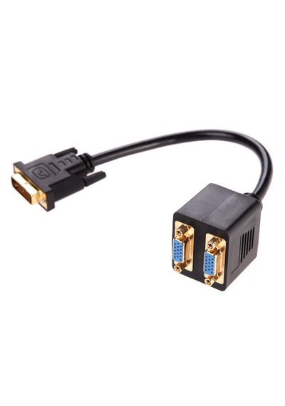 4972 Dvi To 2x Vga Çevirici Çoklayıcı Splitter Kablosu