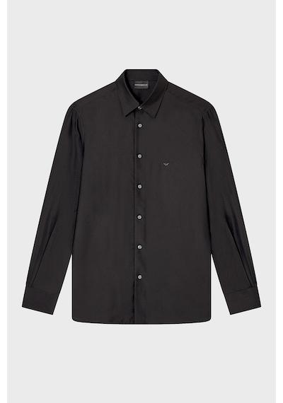 Emporio Armani İpek Karışımlı Regular Fit Klasik Yaka Gömlek Erkek Gömlek Em001537 Af17293 Uc001 Siyah SİYAH Emporio Armani İpek Karışımlı Regular Fit Klasik Yaka Gömlek Erkek Gömlek Em001537 Af17293 Uc001 Siyah SİYAH