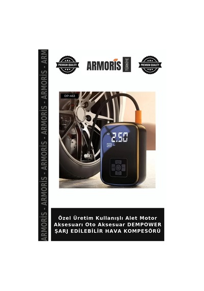 Özel Üretim Kullanışlı Alet Motor Aksesuarı Oto Aksesuar Dempower Şarj Edilebilir Hava Kompesörü