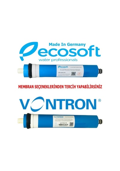 Su Arıtma 5'Li Filtre Seti Mebran Seçenekli Kapalı Kasa Cihazlar-Vontron Membran