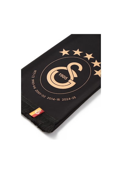 Gsstore Galatasaray 5 Yıldız Şal Atkı U251371 Siyah