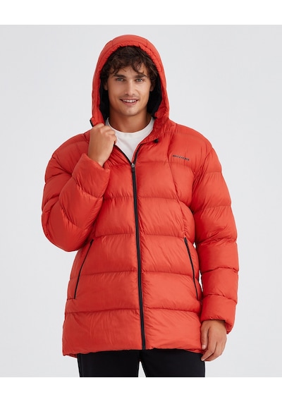 Skechers M Outerwear Padded Jacket Erkek Turuncu Mont S232031-700 Turuncu