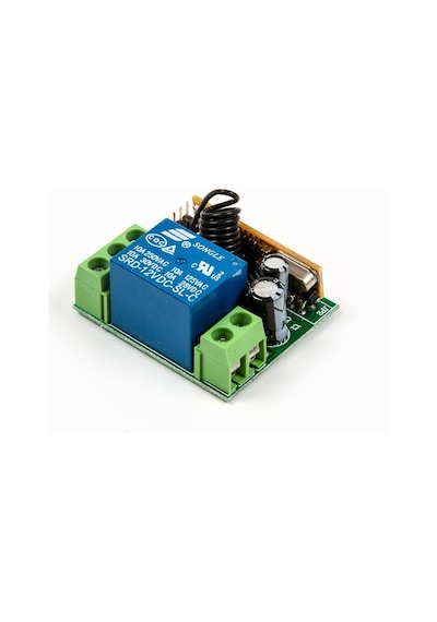 Kablosuz 433MHz 12V 1 Kanallı Röle Modülü (Uzaktan Kumanda İle Birlikte)