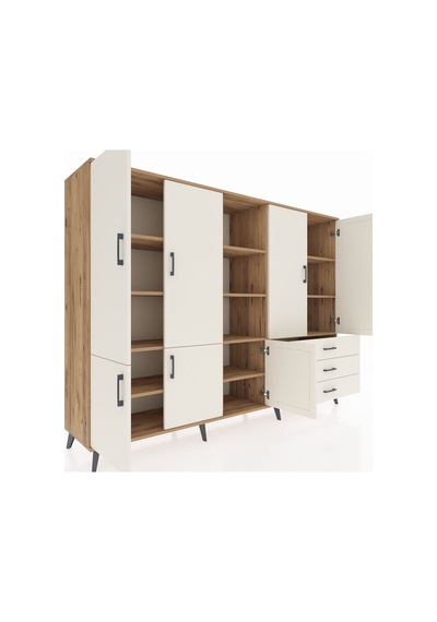 Hyperion Dolap 11 Raflı 3 Çekmeceli 7 Kapaklı 220x44x163 Çam-aytaşı Aytası - Atlas Çam Hyperion Dolap 11 Raflı 3 Çekmeceli 7 Kapaklı 220x44x163 Çam-aytaşı Aytası - Atlas Çam