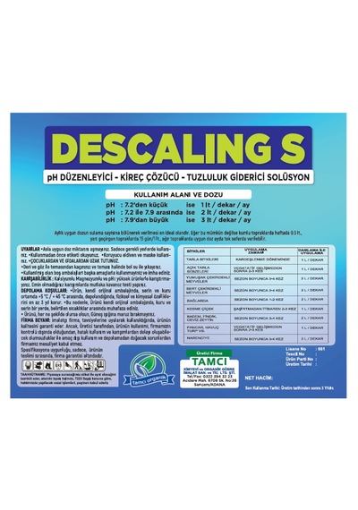 Descaling-S PH Düzenleyici 1 LT