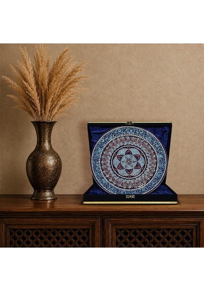 E38 El İşçiliği Çini Tabak 25 Cm - 6667