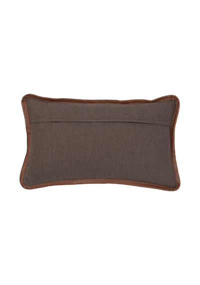 Yargıcı Deri Detaylı Dikdörtgen Yastık 30x50 Cm 26knht1024n St
