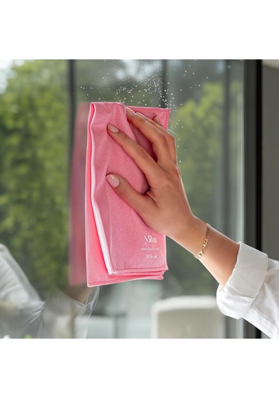 Mikrofiber Cam Bezi Üçlü Yeşil, Mavi, Pembe