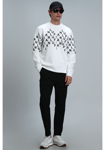 Lufian 112030108100510 Rose Erkek Sweatshirt - Kırık Beyaz Lufian 112030108100510 Rose Erkek Sweatshirt - Kırık Beyaz