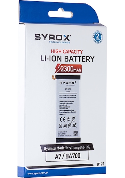 Syrox Samsung Uyumlu Galaxy A7 Ba700 Batarya 2300 Mah B175
