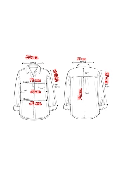 Rouge Basıc Oversize Keten Dokulu %100 Pamuk Salaş Gömlek Sarı