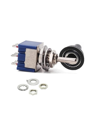 Alkatronik Mts-203 Mini Toggle Çift Anahtar 3a 250v On/off/on 6 Pin 3 Pozisyon