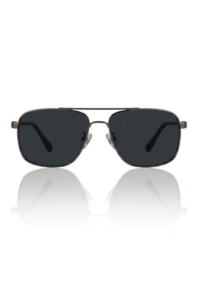 Di Caprio Dc3053gun Gun Metal Modern Square Polarize Camlı Erkek Güneş Gözlüğü Metalik - Siyah