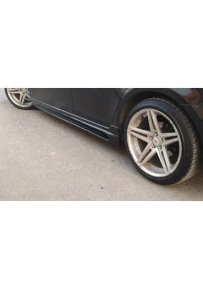 Chevrolet Cruze Rieger Yan Marşpiyel Seti Plastik 2 Adet Mat Siyah 2009 2010 2011 2012 2013 2014 Karlık+ek+bodykit