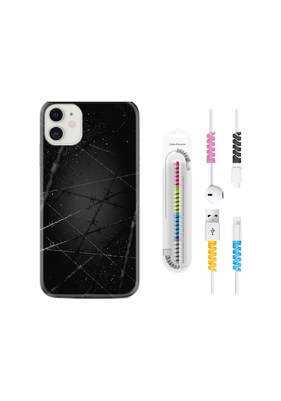 Apple Uyumlu iPhone 13 Mini Kılıf Kablo Koruyuculu Dikenli Tel 1779