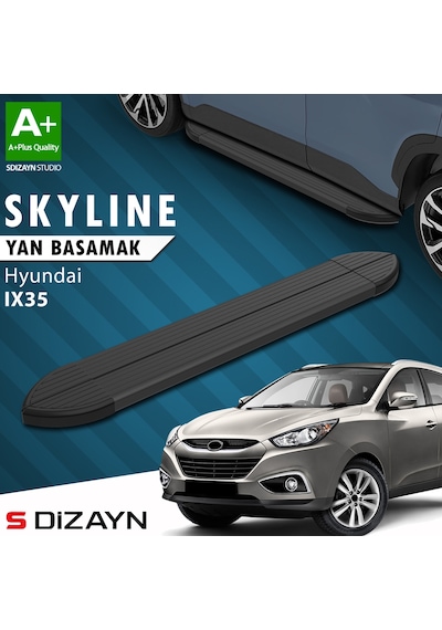 S-dizayn Hyundai Ix-35 Skyline Siyah Yan Basamak 173 Cm 2010-2015 A+ Kalite