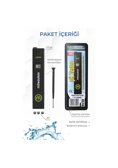 Milwaukee Ph600 Dijital Ph Kalem Taşınabilir Ph Metre