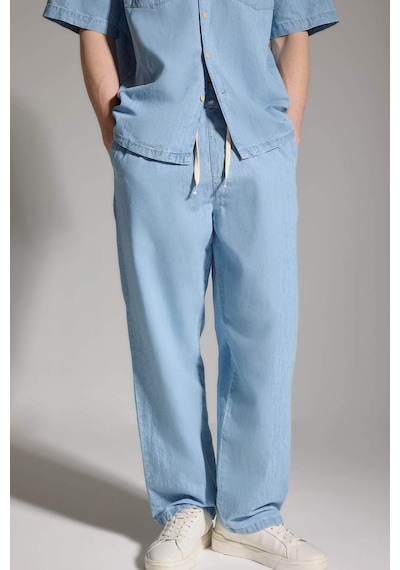 Defacto Yumuşak Dokulu Baggy Fit Jean Pantolon G4205ax26smnm39 Mavi-nm39