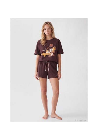 LC Waikiki Alıta Cıty Farkıyla Lcw Young Kahverengi Penye Kısa Kollu Kadın Şortlu Pijama Takımı Kahverengi - 929536500 Kahverengi LC Waikiki Alıta Cıty Farkıyla Lcw Young Kahverengi Penye Kısa Kollu Kadın Şortlu Pijama Takımı Kahverengi - 929536500 Kahverengi