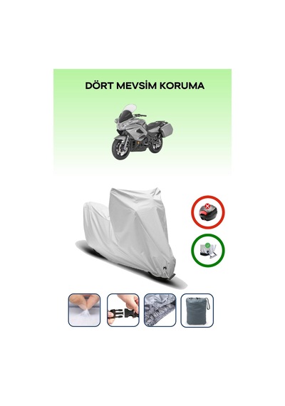 Gri Kilit Uyumlu Cfmoto 650tk Uyumlu Motosiklet Brandası Su Geçirmez
