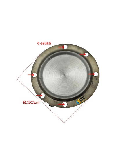 Gizli Çay Kazanı, Semaver Ve Cezve Rezistansı 220v 700 Watt 9,5 Cm 6 Delikli