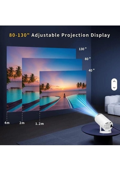 Aggıy Hy300 Full Hd Androıd Bluetooth - Wifi - Hoparlör Projeksiyon