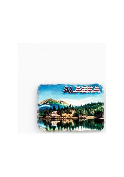 Abd Alaska Kırık Kenarlı Buzdolabı Magneti