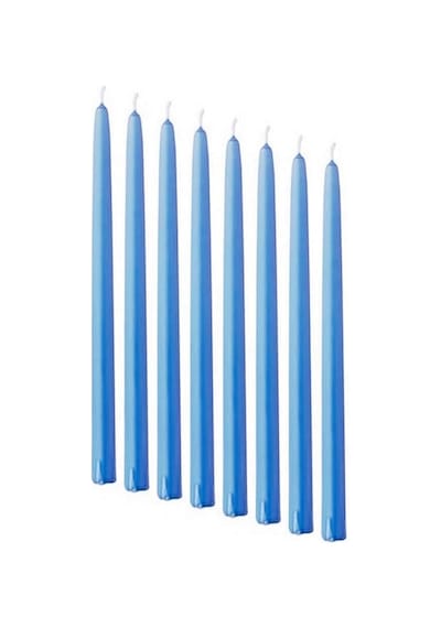 10 Adet Blue Candlestıck Mavi Şamdan Mumu Mavi Mum Parlak Mavi Şamdan Mumu Masa Mumu Mavi Kalın Uzun Mum Renkli