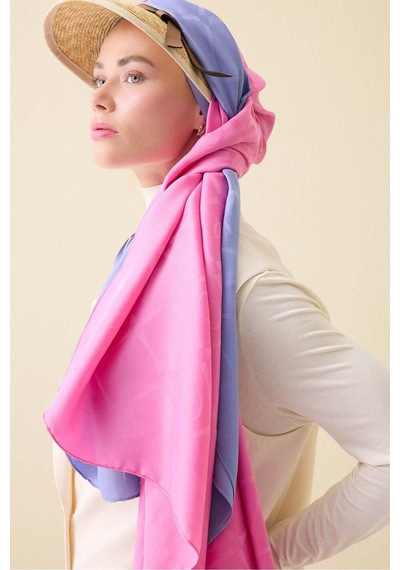 Imannoor İman I Baklava Pembe Ramy Jakar Şal 70x190 Pembe