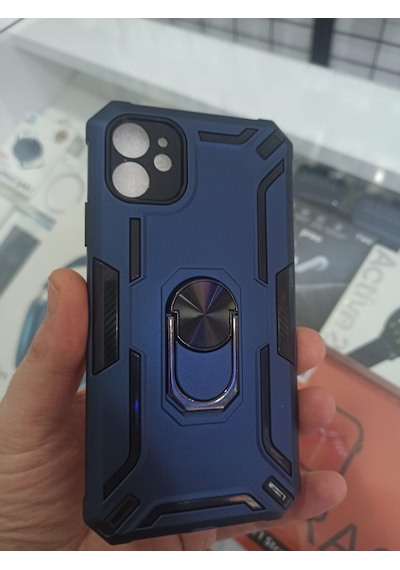 Apple Uyumlu iPhone 11 Tank Kılıf Zırhlı Darbe Korumalı Mavi