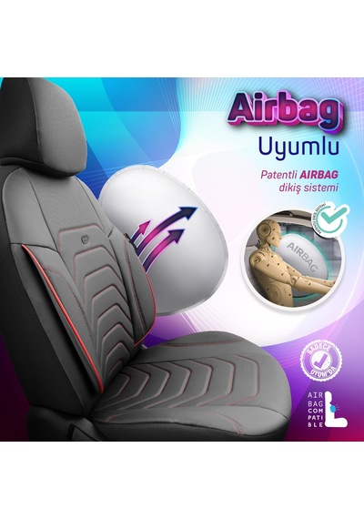 Otom Core Design Premium Deri Ekstra Destekli Oto Koltuk Kılıfı 550899954