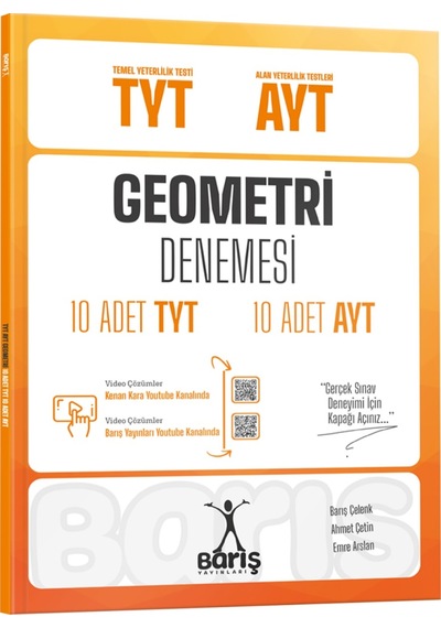 Barış Yayınları 2025 Tyt Ayt Geometri 10 Tyt + 10 Ayt Denemesi