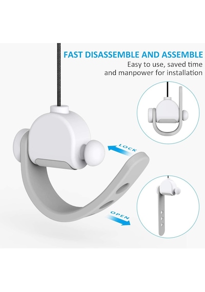 Kıwı Design Vr Kablo Yönetimi, 3 Paket Vr Makara Sistemi - Beyaz