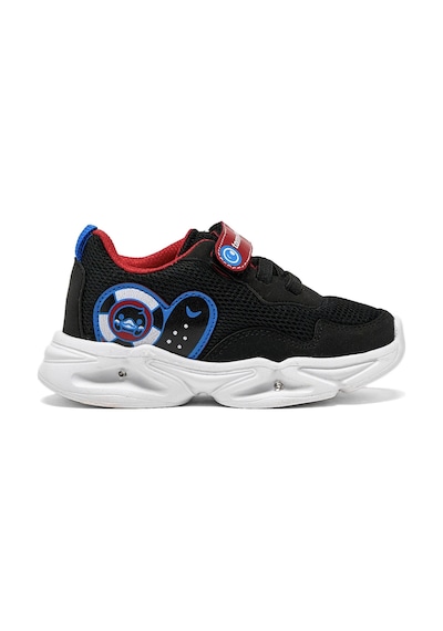 Tonny Black Çocuk Unisex Siyah Kırmızı Tonny Black Işıklı Cırtlı Ayakkabı Kırmızı - Siyah
